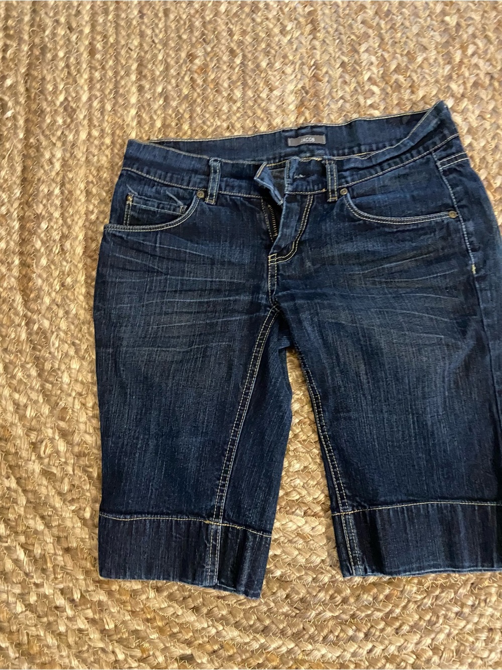 RARE- Jacob Dark Blue Denim Bermuda Jeans Shorts
